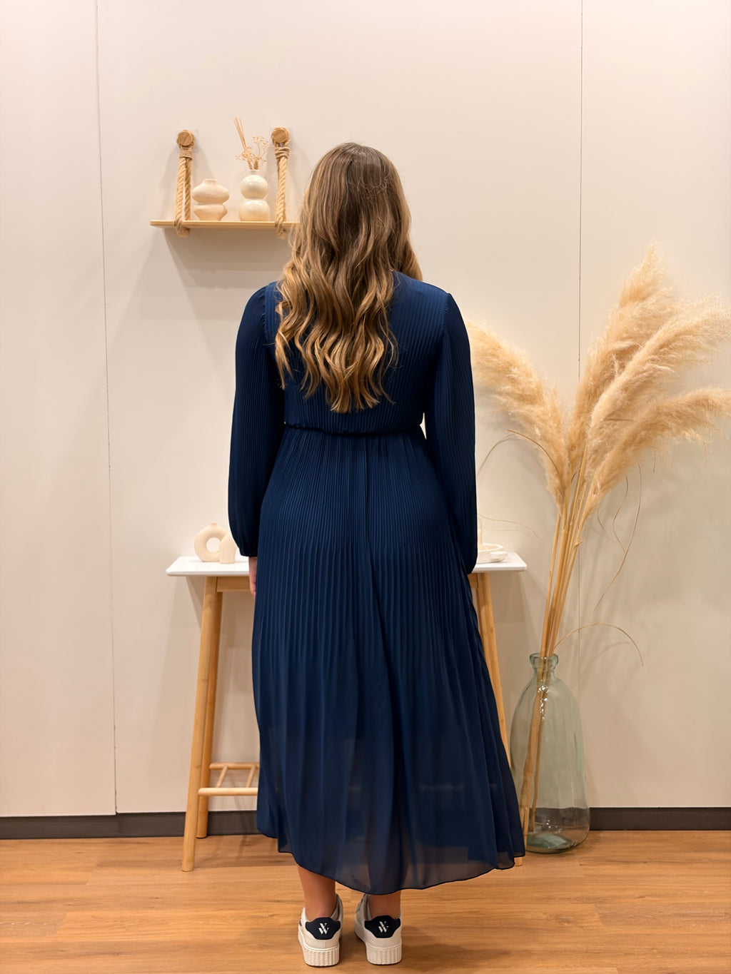 Robe PLISSE Bleu