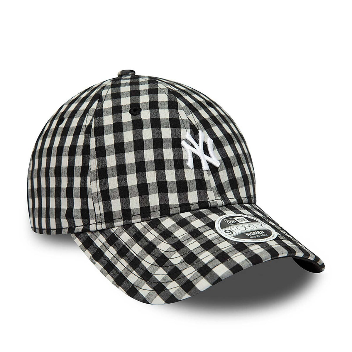 Casquette 9FORTY New York Yankees Gingham Noir