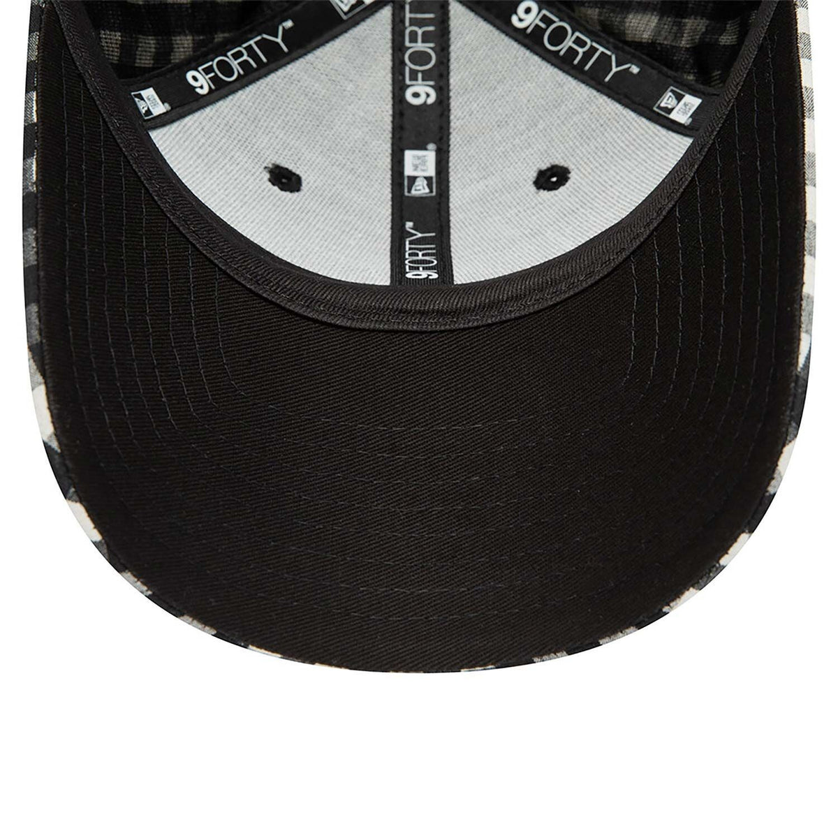 Casquette 9FORTY New York Yankees Gingham Noir