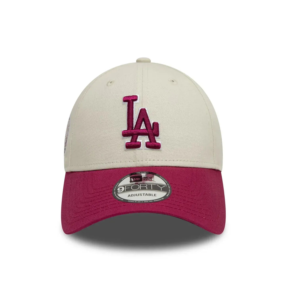Casquette 9FORTY Adjustable LA Dodgers World Series Patch Crème