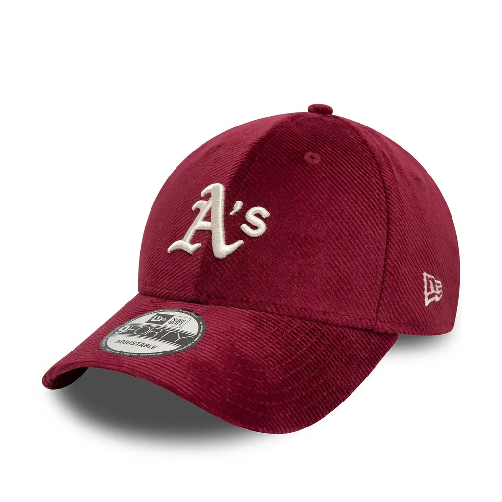 Casquette 9FORTY Adjustable Oakland Athletics Cord Rouge Foncé