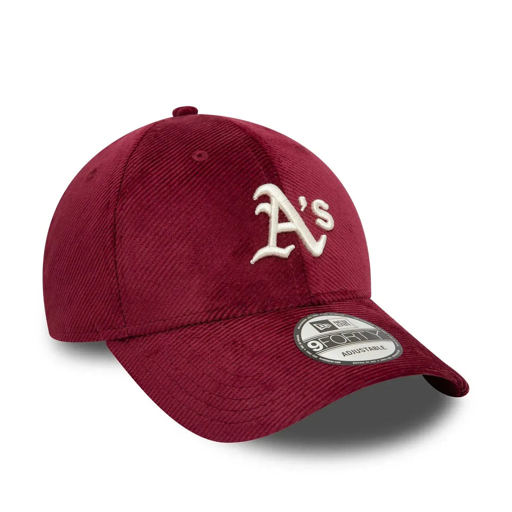 Casquette 9FORTY Adjustable Oakland Athletics Cord Rouge Foncé