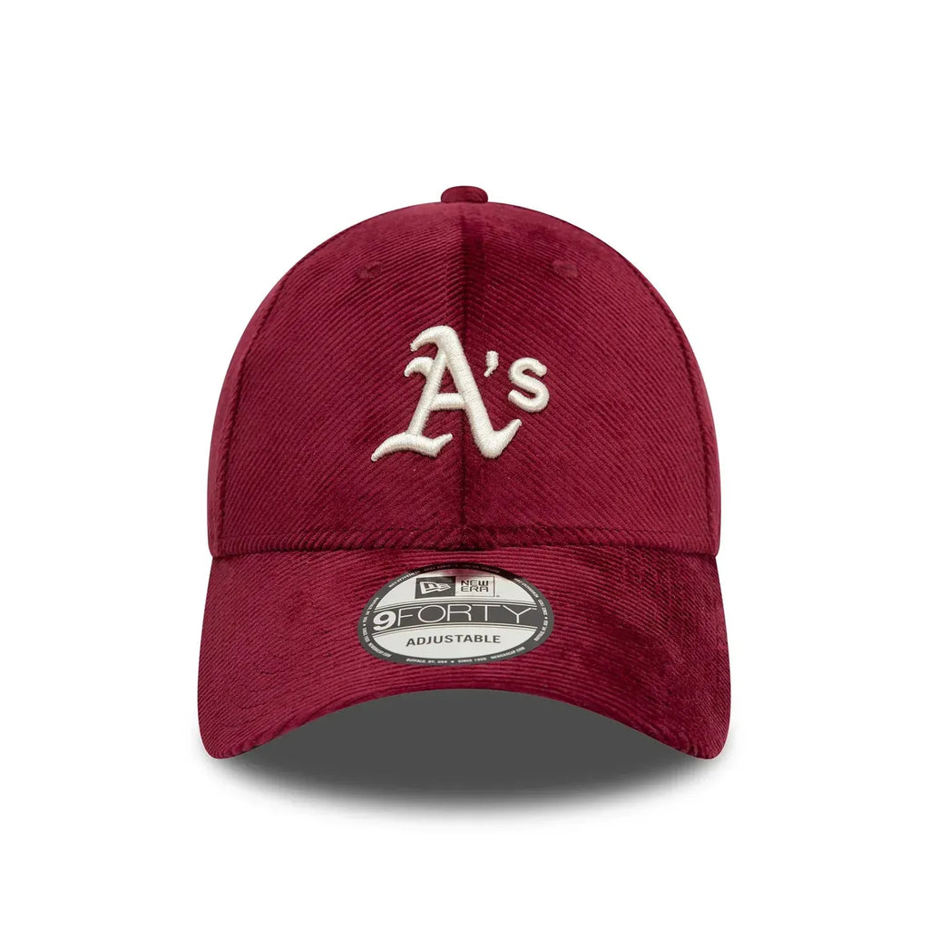 Casquette 9FORTY Adjustable Oakland Athletics Cord Rouge Foncé
