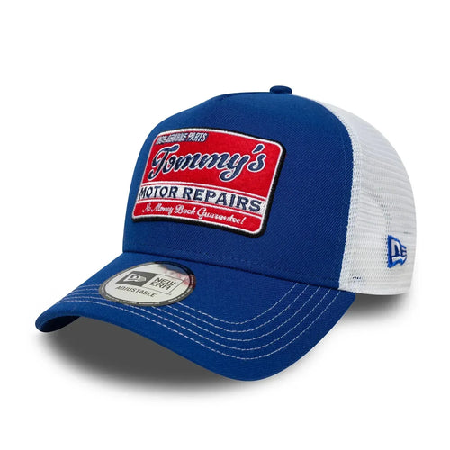 Casquette 9FORTY A-Frame Trucker New Era Vintage Bleu