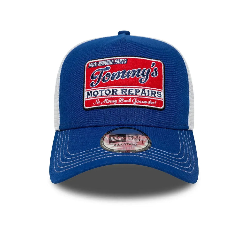 Casquette 9FORTY A-Frame Trucker New Era Vintage Bleu