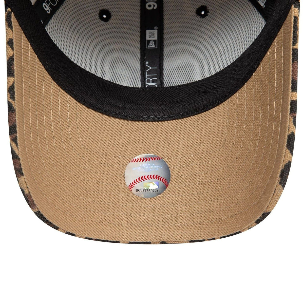 Casquette 9FORTY Adjustable New York Yankees Leopard Noir - Femme