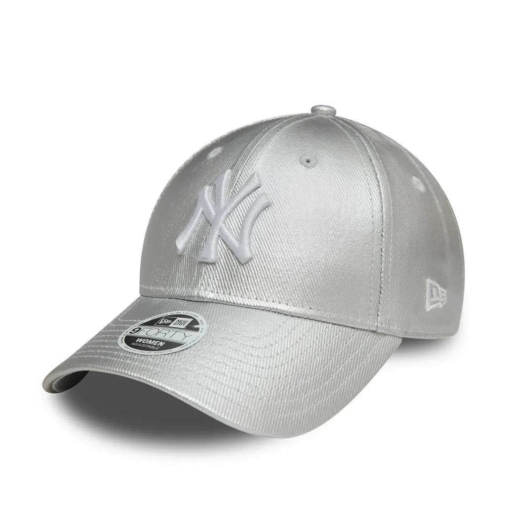 Casquette 9FORTY Adjustable New York Yankees Metallic Denim Gris - Femme