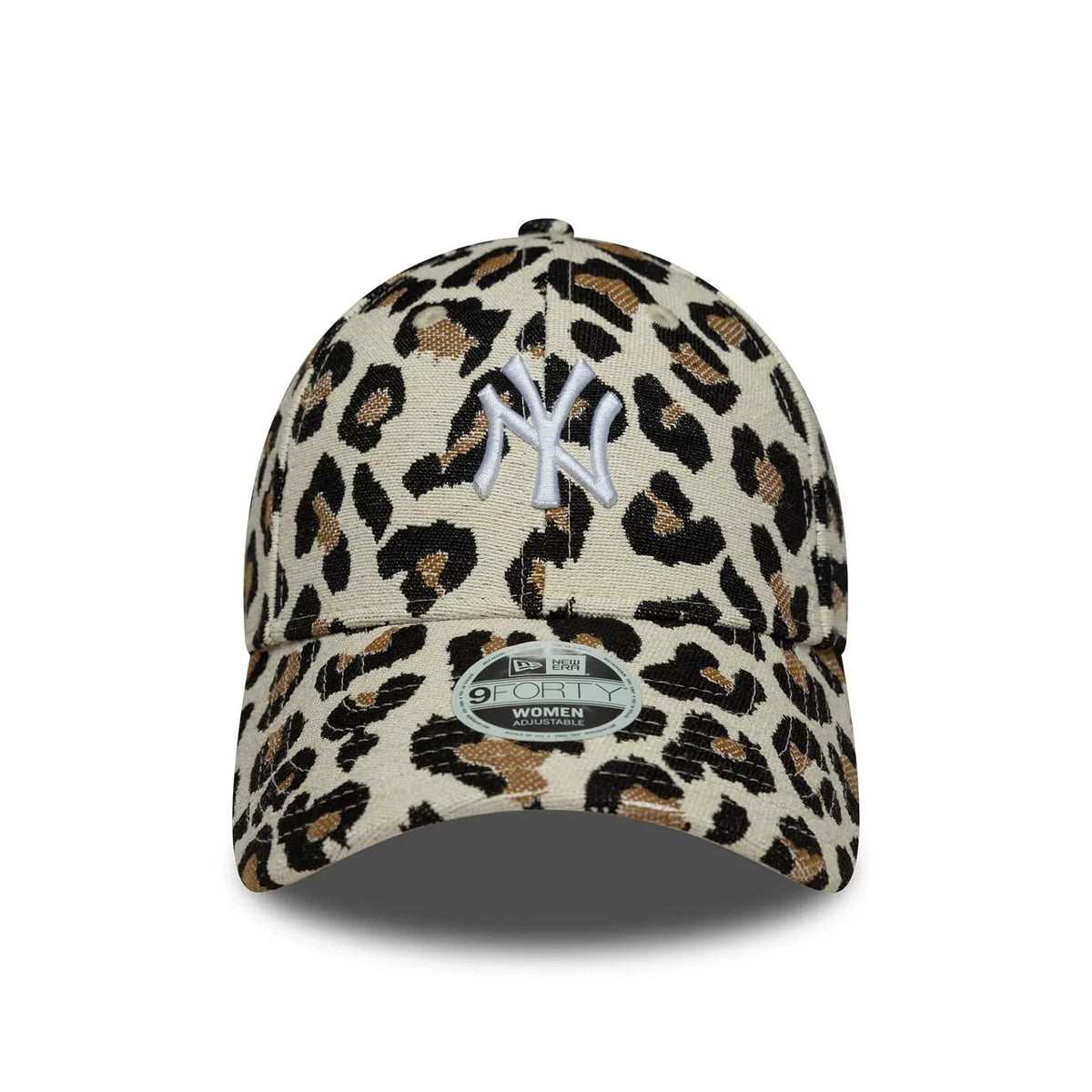Casquette Femme 9FORTY New York Yankees MLB Leopard Midi Beige