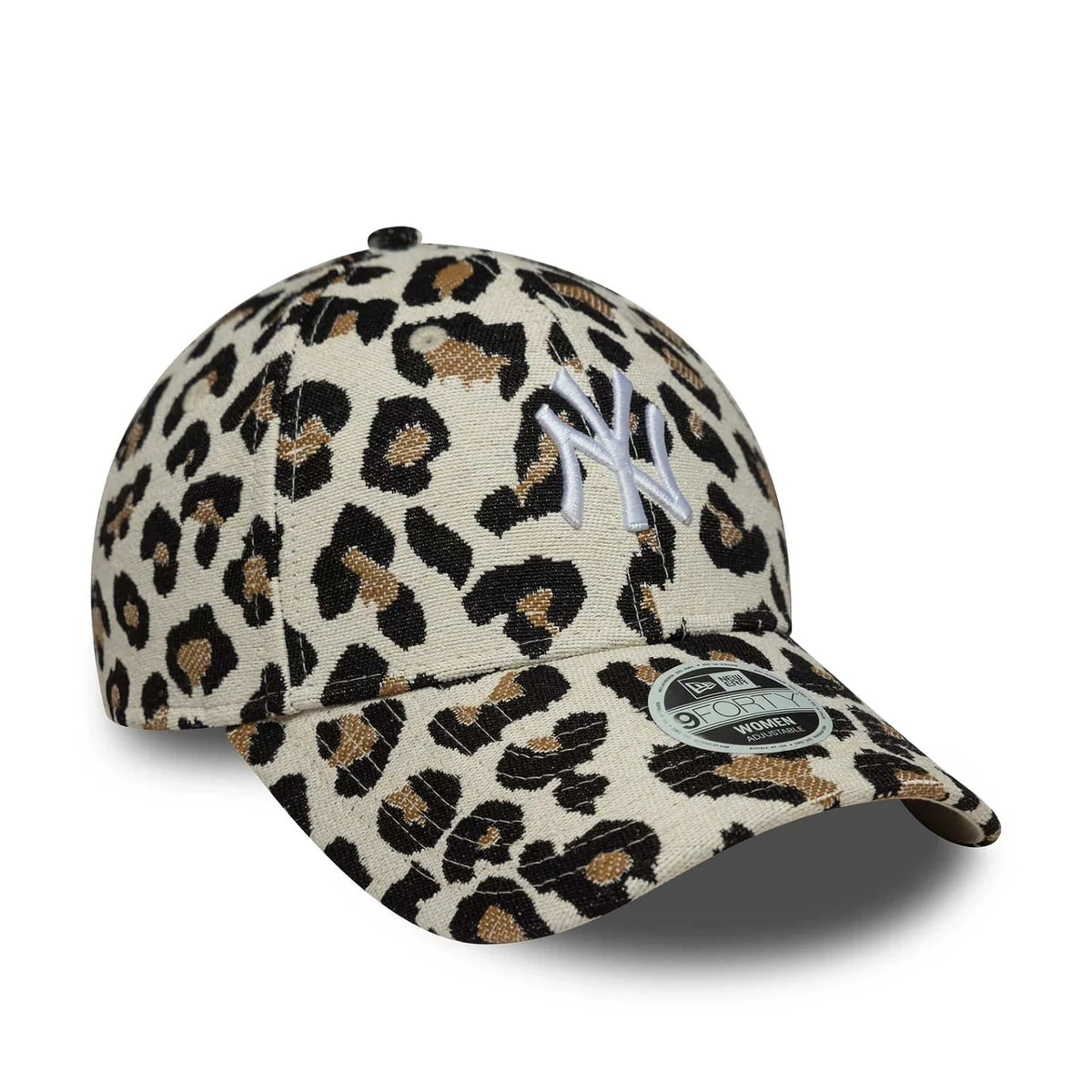 Casquette Femme 9FORTY New York Yankees MLB Leopard Midi Beige