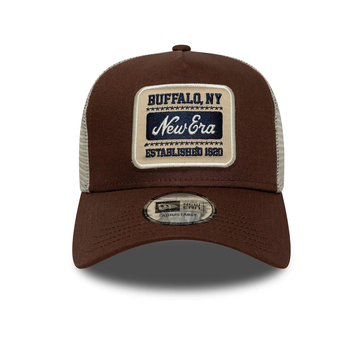 Casquette 9FORTY A-Frame Trucker New Era Patch Marron