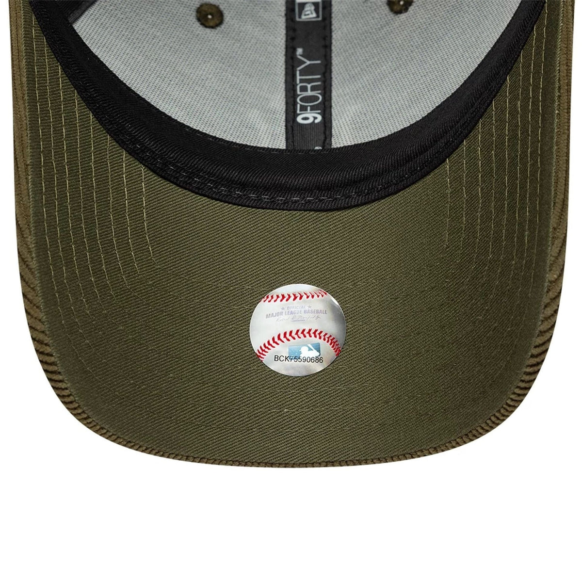 Casquette 9FORTY Velours Côtelé New York Yankees MLB Vert Foncé